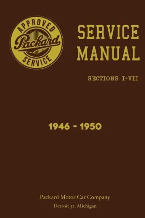 Service Manual for 1946-1950 Packard Today Only