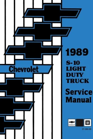 Service Manual for 1989 Chevy S-10 LD Truck Deal