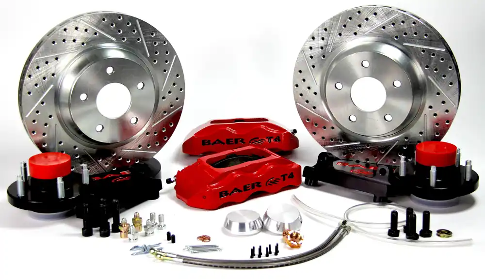 Baer Brakes 4301512S-11 Baer Brakes 13" Track4 Front Brake Kit, Silver, Slot, ARP Studs Free Delivery