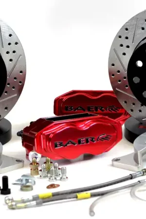 Baer Brakes 4262697FR Baer Brakes 11" SS4+ Deep Stage Rear Brake Kit, Fire Red, SDZ Affordable