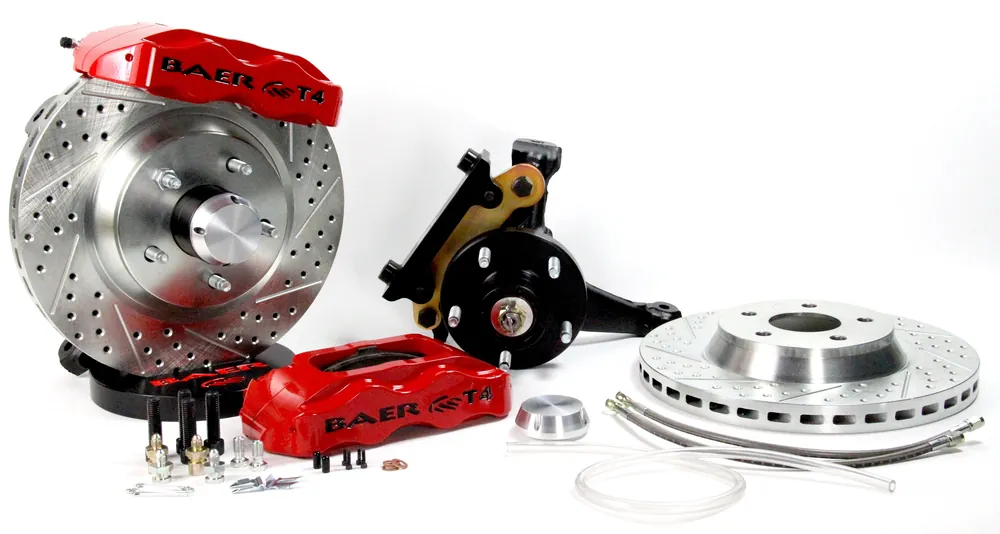 Baer Brakes 4301407MG-1X Baer Brakes 13" Track4 Front Brake Kit, Monster Green, Slot, Std. Studs Hot Picks