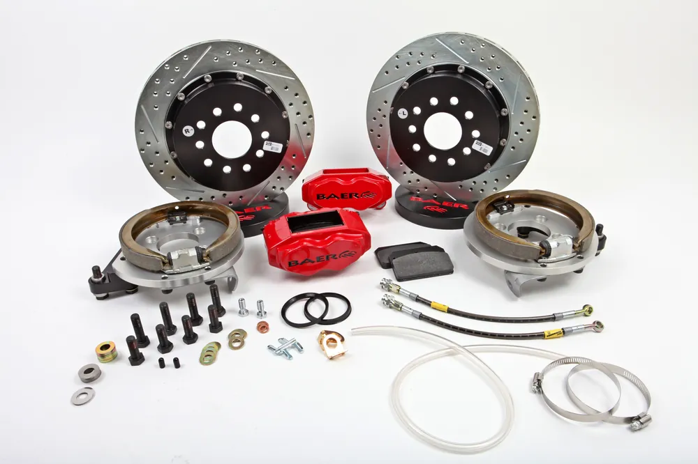 Baer Brakes 4302479HO-1 Baer Brakes 13" SS4+ Rear Brake Kit, Hugger Orange, Slot Direct From Factory