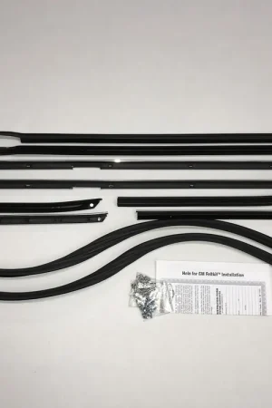 Professional Grade Window Sweeps Felt Kit for 1968 Chevy Impala Custom 2 Door Hardtop OEM