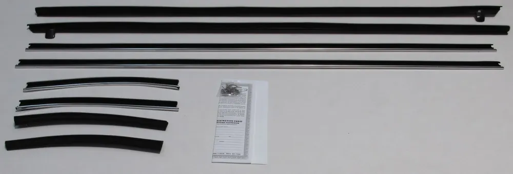 Editor’s Pick Window Sweeps Weatherstrip for 1970 Ford Mustang Black Front Rear Left Right