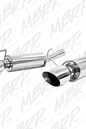 Instant Buy MBRP Exhaust T304 Stainless Steel 2.5" Dual Mufflers Axle Back Split Rear (Street Version) for 2005-2010 Ford Mustang GT 4.6L - S7200304