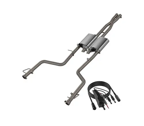 Free Shipping QTP Screamer 304SS Cat-Back Exhaust (No Tips) for 2015-2023 Dodge Challenger Hellcat 6.2L / SRT 6.4L #430115