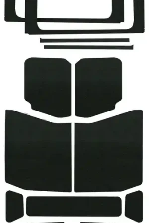 DEI 2018-2025 Jeep Wrangler JL 4-Door Headliner Complete Kit 13-pc - Black dei050178 Exclusive