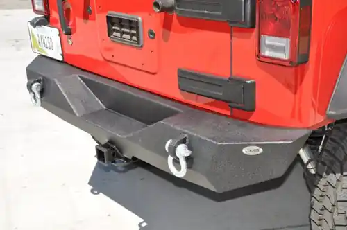 Cheap DV8 Offroad 07-18 Jeep Wrangler JK Steel Mid Length Rear Bumper