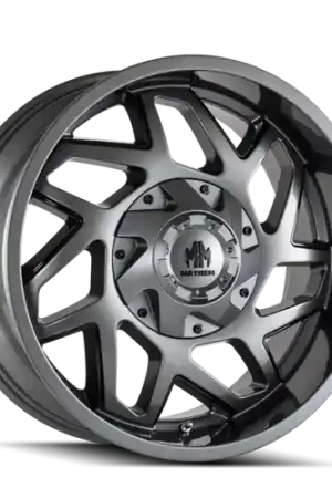 Free Delivery Mayhem 8106 Hatchet 20x9 / 6x135 BP / 11mm Offset / 106mm Hub Gloss Gunmetal w/ Black Wheel