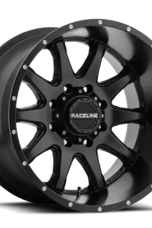 Raceline 930B Shift 18x9in / 8x180 BP / 18mm Offset / 124.2mm Bore - Satin Black Wheel Affordable