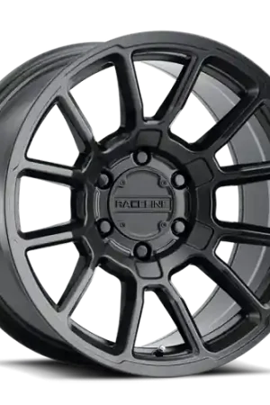 Raceline 950B Gauge 20x9in / 8x180 BP / 18mm Offset / 124.2mm Bore - Satin Black Wheel Budget