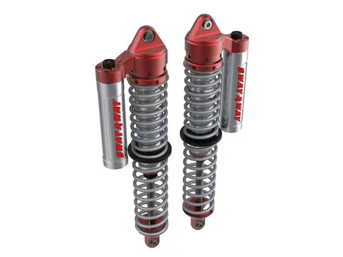 Special Discount aFe 17-19 Polaris RZR 925/1000cc Sway-A-Way 2.5 Front Coilover Kit w/ PB Reservoirs and Comp Adj