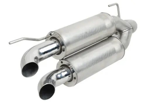 Fresh Stock Gibson 11-13 Polaris Ranger RZR XP 900 Base Dual Exhaust - Stainless