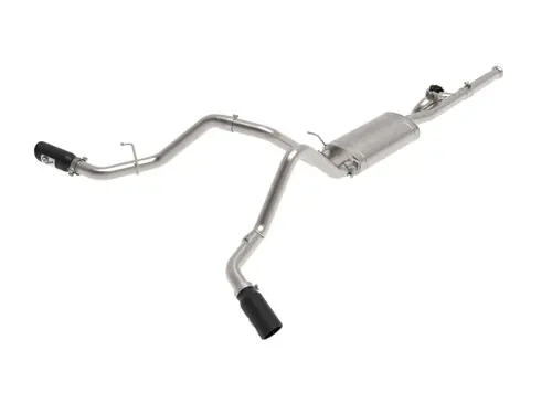 In Demand aFe Gemini XV 3in 304 SS Cat-Back Exhaust 09-18 GM Trucks V6-4.3/V8-4.8/5.3L w/ Black Tips - 49-34131-B