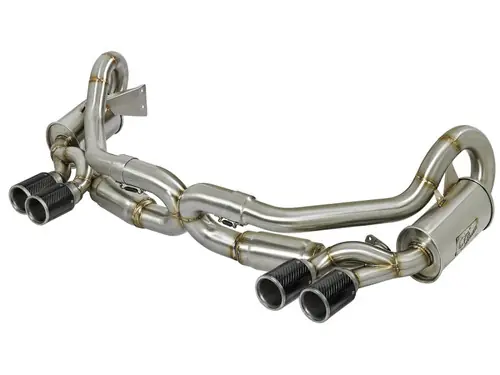 Reduced Price aFe Power Elite SS-304 Carbon Tip Dual Cat Back Exhaust 13-14 Porsche 911 C2S (991) H6-3.8L - 49-36406-C