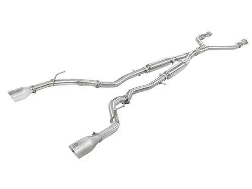 Brand New aFe Takeda 2.5in 304 SS Cat-Back Exhaust System w/ Polished Tips 16-18 Infiniti Q50 V6-3.0L (tt) - 49-36132NM-P