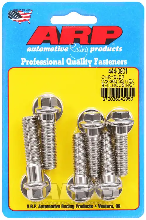 Affordable ARP Chrysler 273-360 Wedge SS Hex Bellhousing Bolt Kit - Durable Automotive Fasteners