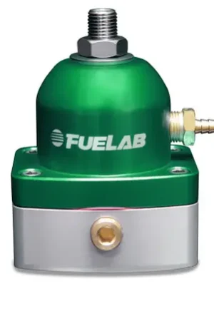 Exclusive Fuelab 515 EFI Adjustable FPR 25-90 PSI (2) -6AN In (1) -6AN Return - Green