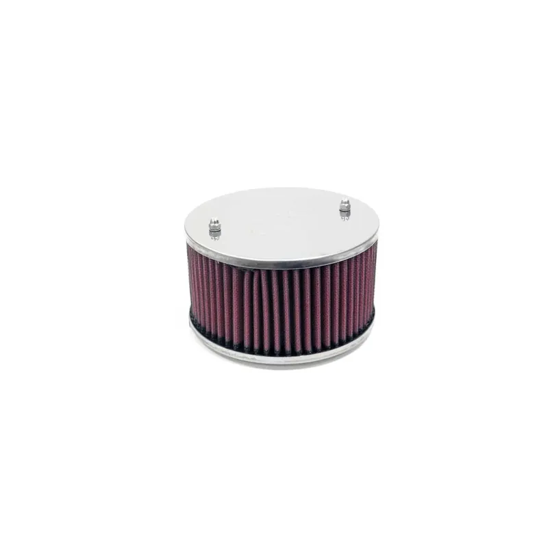 K&N Filters Custom Racing Oval Air Filter Assembly to Suit Single/Dual Barrel Carburettors - 4.875" ID x 2.125" H x 1.375" Inlet Price Cut