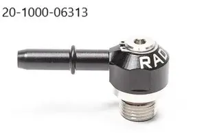 Weekend Sale Radium Engineering V2 6AN ORB to 5/16" SAE Male EFI Quick Connect Low Profile Swivel Banjo Fitting
