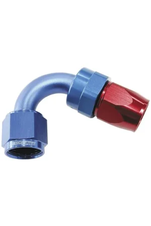 Aeroflow 200 Series PTFE 120 Deg Alloy Hose End -4AN - Black Direct From Manufacturer