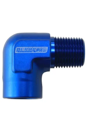 Aeroflow 90 Deg Female To Male Elbow 1" NPT - Blue Best Choice