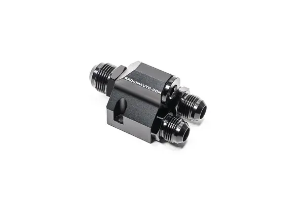 Radium Engineering Distribution Block 3 x 10AN ORB to 1 x 12AN ORB w/Fittings Price Cut