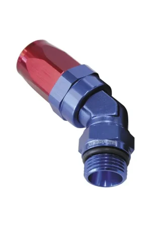 Warranty Included Aeroflow Taper Swivel 45 Deg Hose End -12AN ORB -12AN - Black