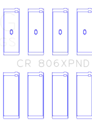 King Engine Bearings Chrysler 361Ci 383Ci (Size STDX) Connecting Rod Bearing Set | Graveyard Performance No Minimum Order