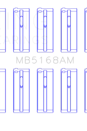 King Engine Bearings Honda F22B/H22A (Size +1.0mm) Main Bearing Set | Graveyard Performance Weekend Sale
