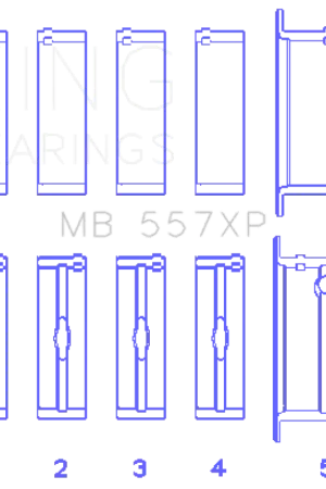 Bargain King Engine Bearings General Motors 262/267/302/307/327/350 (Size STDX) Main Bearing Set | Graveyard Performance