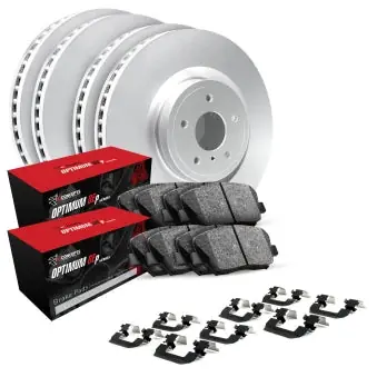 Hot Deal 2010-2013 Mazdaspeed 3 R1 Concepts Front & Rear Brake Pad & Rotor Kit | Graveyard Performance