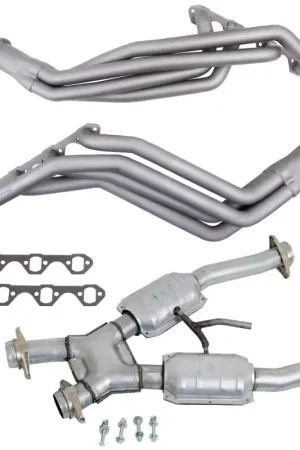 BBK 94-95 Ford Mustang 5.0L Manual Trans 1-5/8 Long Tube Headers w/Catted X-Pipe (Ti Ceramic) | Graveyard Performance Weekend Sale