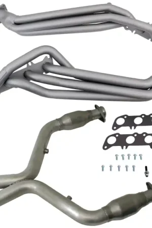 Reduced Price BBK 11-14 Ford Mustang GT 1-3/4 Long Tube Headers w/High Flow Catted X-Pipe (Ti Ceramic) | Graveyard Performance