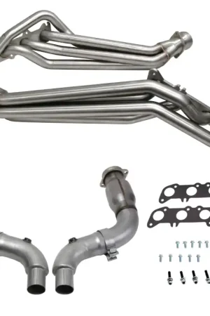 BBK 15-23 Ford Mustang GT 5.0 1-7/8in Long Tube Headers (304SS) w/High Flow Catted Mid Pipe | Graveyard Performance Bargain