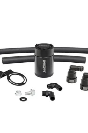 Corsa Performance 2015-2017 Ford Mustang 3 oz. Aluminum Oil Catch Can W/ Mounting Bracket | Graveyard Performance Flash Sale