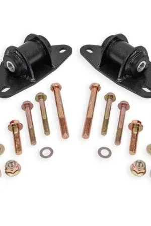 Authentic BMR 14-19 Chevrolet Corvette Motor Mount Kit - Black Hammertone | Graveyard Performance